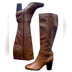 NWOT COLE HAAN: Tall riding boots with block heel- a classic